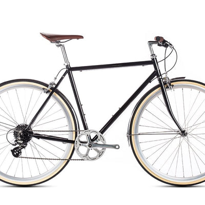 6KU Odyssey 8spd City Bike - Delano Black - love-cycling-tech