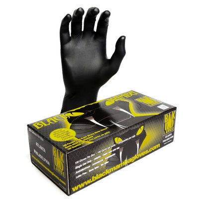 Black Mamba - Nitrile Disposable Gloves Medium x 100 - love-cycling-tech