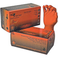 Black Mamba - Orange Snakeskin Nitrile Disposable Gloves Lge - love-cycling-tech