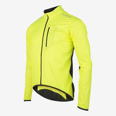 FUSION - S1 CYCLING JACKET-YELLOW-L - love-cycling-tech