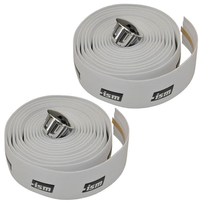 ISM - White Bar Tape (with black logo) - love-cycling-tech