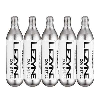 Lezyne - 16G Threaded CO2 Cartridge pack of 5 - love-cycling-tech