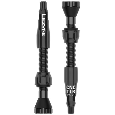 Lezyne - CNC TLR Valve Caps Only (Pair) - Black - love-cycling-tech