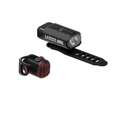 Lezyne - Hecto Drive 500XL / Femto USB Pair - Black / Black - love-cycling-tech