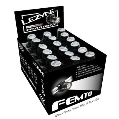 Lezyne - LED - Femto Drive Pair - Black/Black - love-cycling-tech