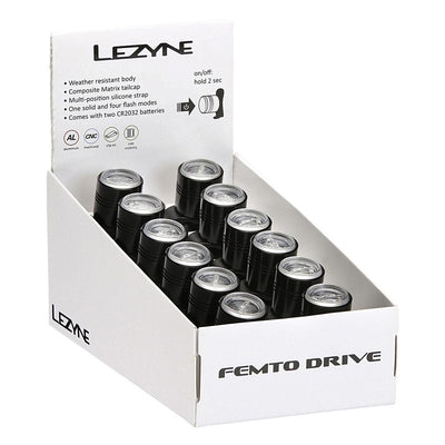 Lezyne - LED - Femto Drive Pair - Black/Black - love-cycling-tech