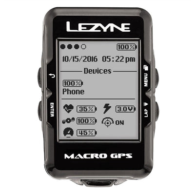 Lezyne - Macro GPS - Black - love-cycling-tech