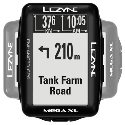 Lezyne - Mega XL GPS - Black - love-cycling-tech