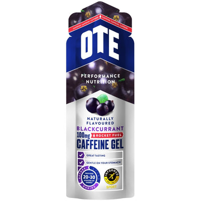 OTE - Sports 100mg Caffeine Gel - Blackcurrant 20 x 56g - love-cycling-tech