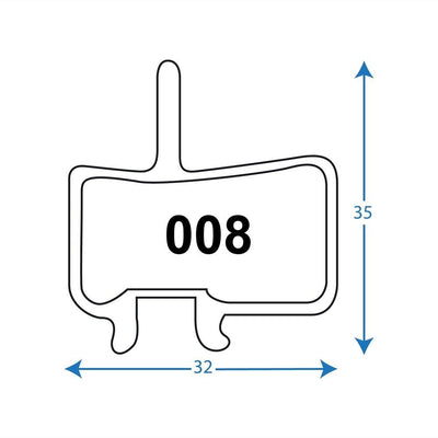 RWD - R040 Pads - Tektro Lyra/Novela 2010 on - Organic - love-cycling-tech