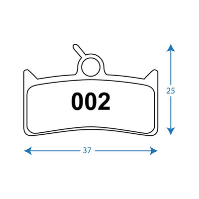 RWD - R044 Pads - SRAM HRD/Level - Organic - love-cycling-tech