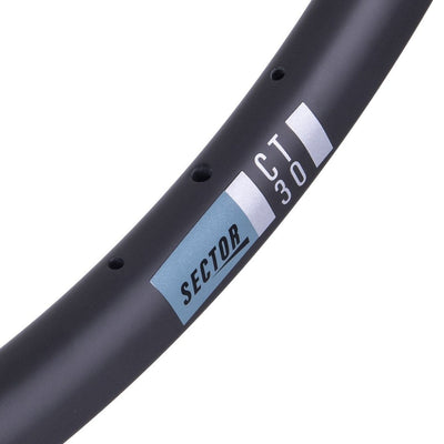 Sector - Rim - CT30 - Black - Front - 24h - love-cycling-tech