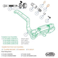 TEKTRO SPARES - Auriga Pro Caliper Ass. White - love-cycling-tech