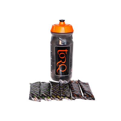 Torq Hydration Bottle Pack - Bottle with 6 x Assorted Gels - love-cycling-tech